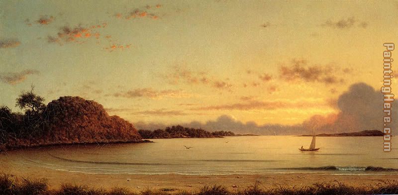 Dawn painting - Martin Johnson Heade Dawn art painting